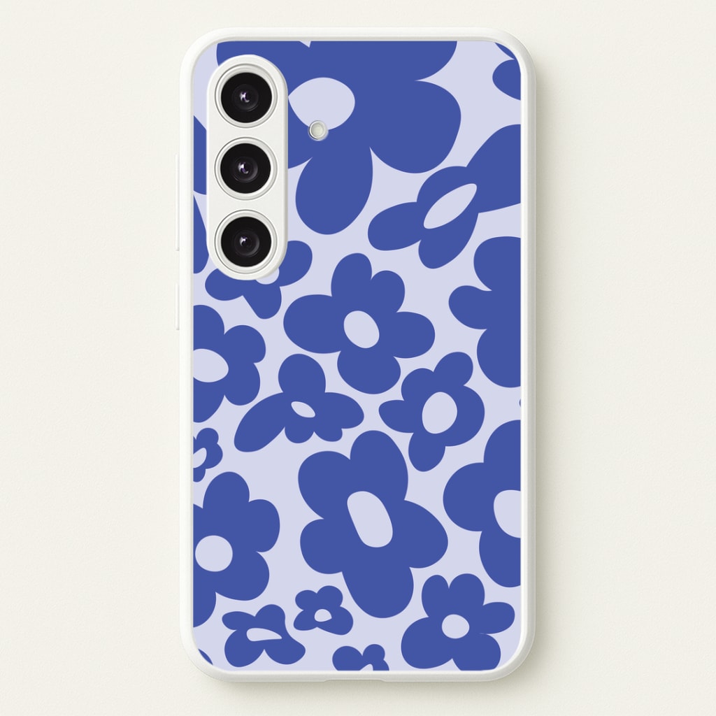 Blue Flowers - Trippy Patterns Phone Case