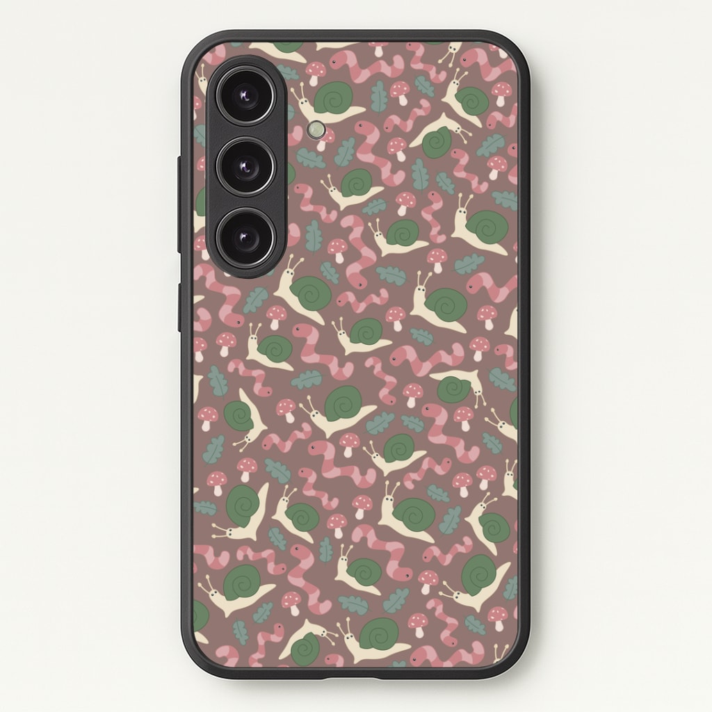 Snails - Animal Patterns Phone Case - Galaxy S25 / Standard