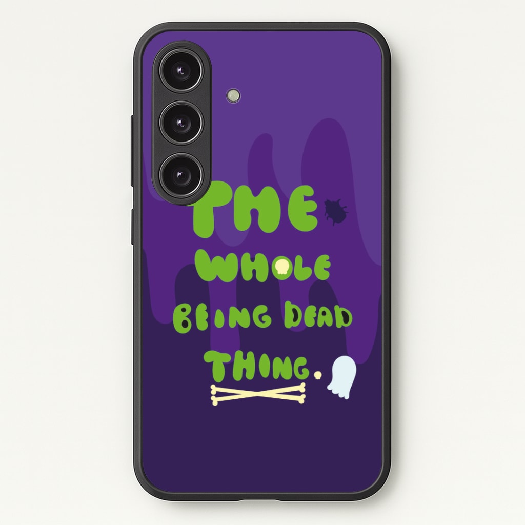 The Whole Being Dead Thing - Beetle Halloween Phone Case - Galaxy S25 / Standard