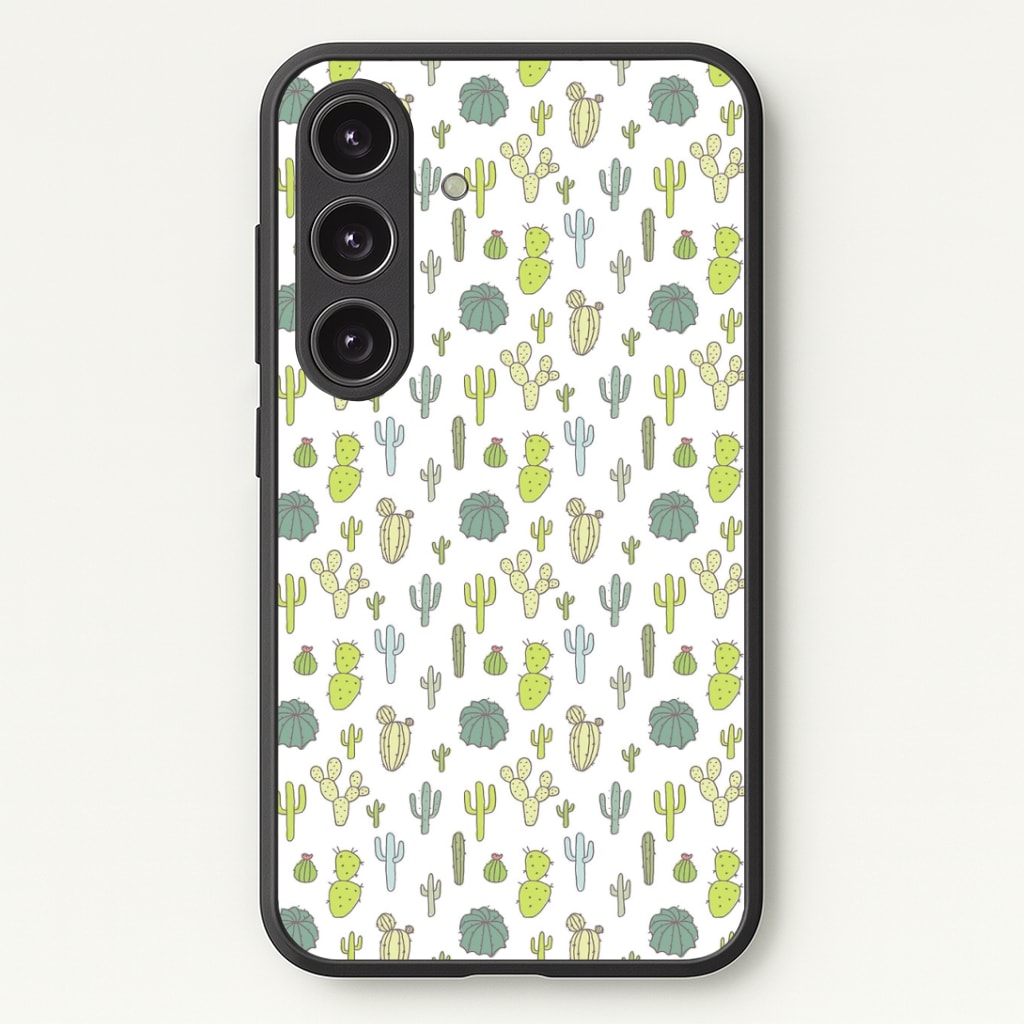 Cactus Pattern Phone Case - Galaxy S25 / Standard