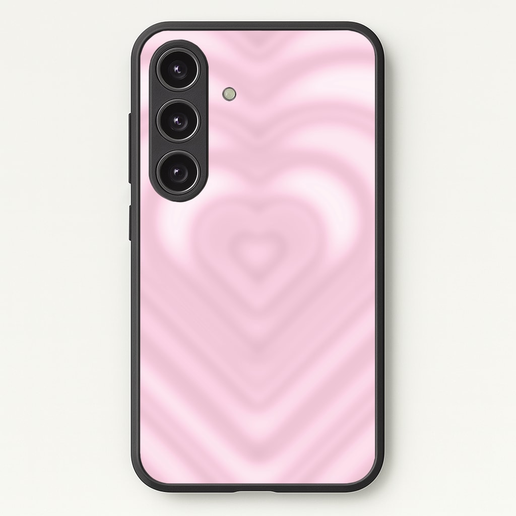 Drippy Love Heart Pink Phone Case - Galaxy S25 / Standard