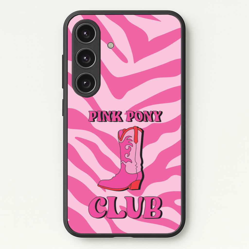 Zebra Print Pink Pony Club Phone Case - Galaxy S25 / Standard