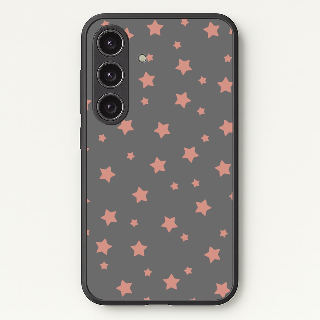Rose Gold Star Pattern Phone Case - Galaxy S25 / Standard