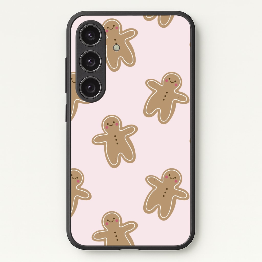 Gingerbread Men Christmas Pattern Phone Case - Galaxy S25 / Standard