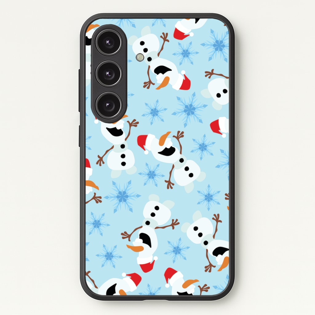 Snowman Pattern Phone Case - Galaxy S25 / Standard