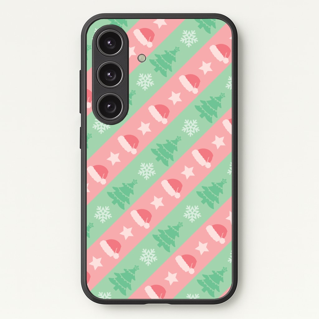 Hats And Trees Pattern Phone Case - Galaxy S25 / Standard