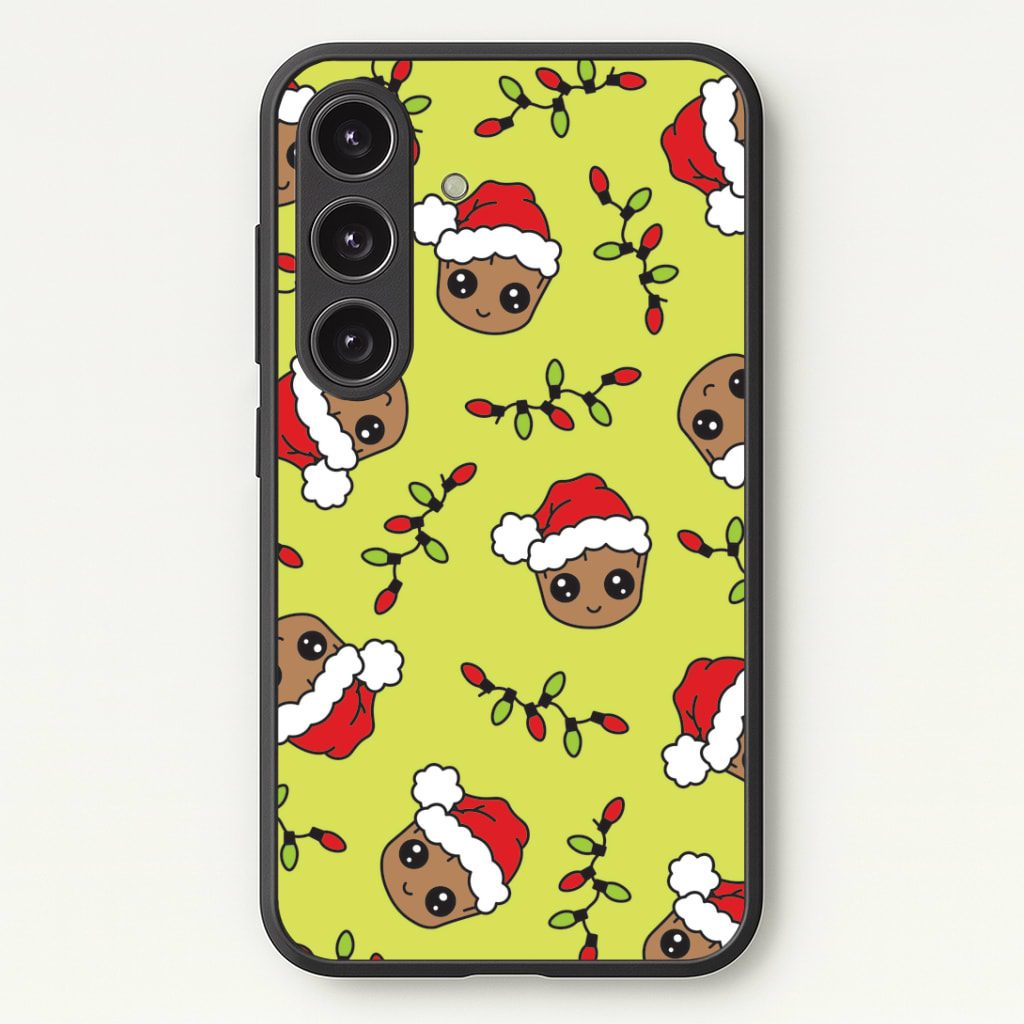 Christmas Tree Hero Pattern Phone Case - Galaxy S25 / Standard