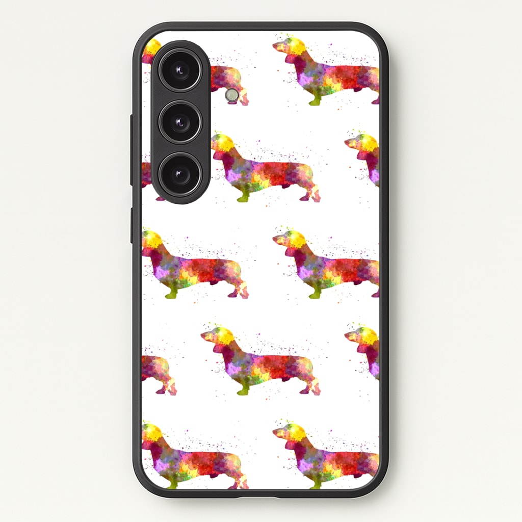 Watercolour Dachshund Phone Case - Galaxy S25 / Standard