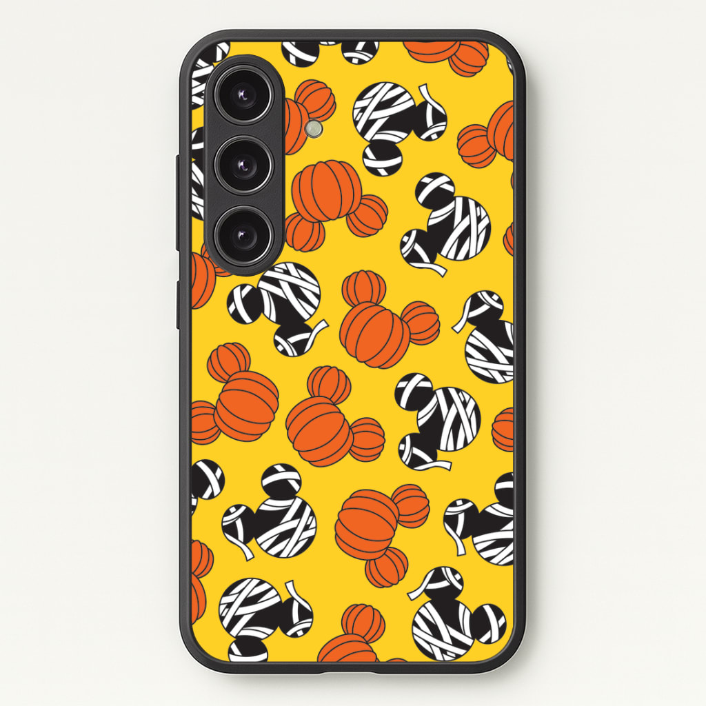 Pumpkin And Mummy Mouse Pattern Phone Case - Galaxy S25 / Standard
