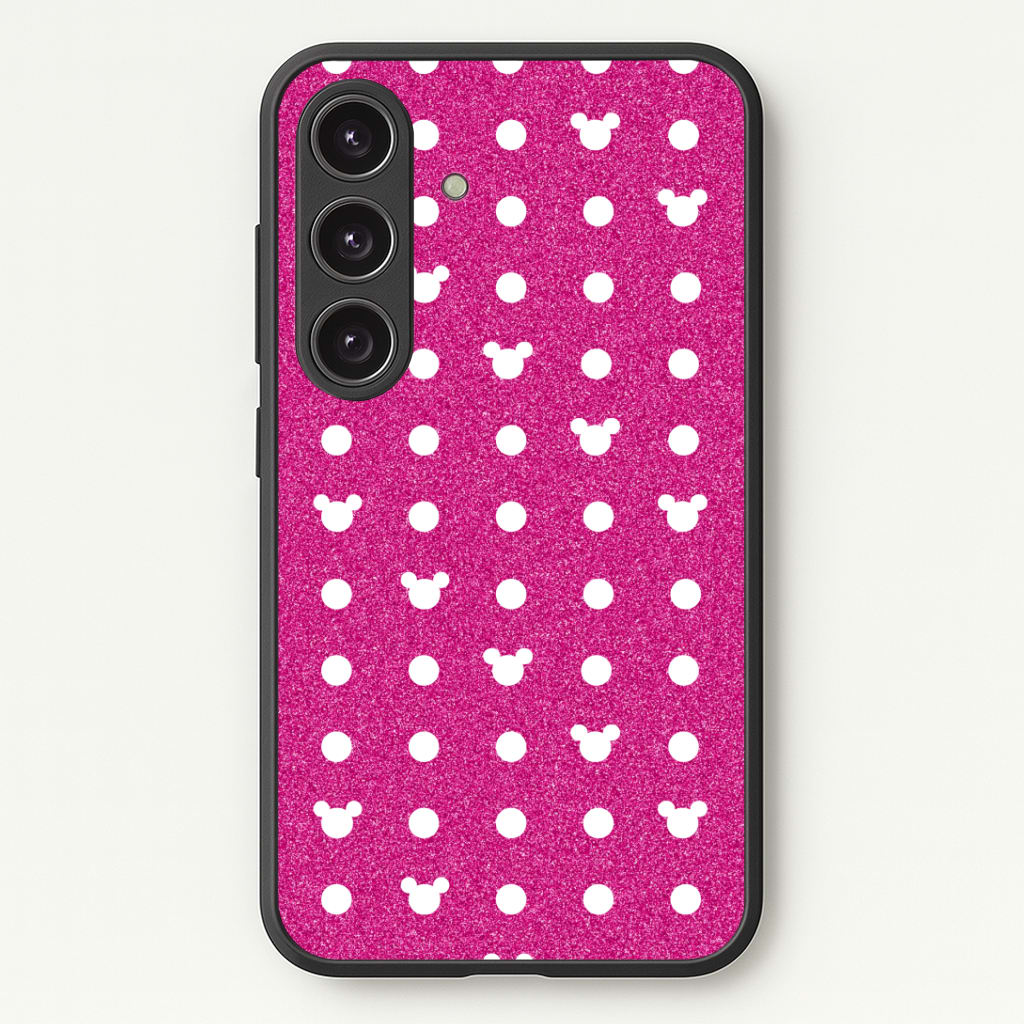 Mickey Polkadot Pink Fairytale Phone Case - Galaxy S25 / Standard