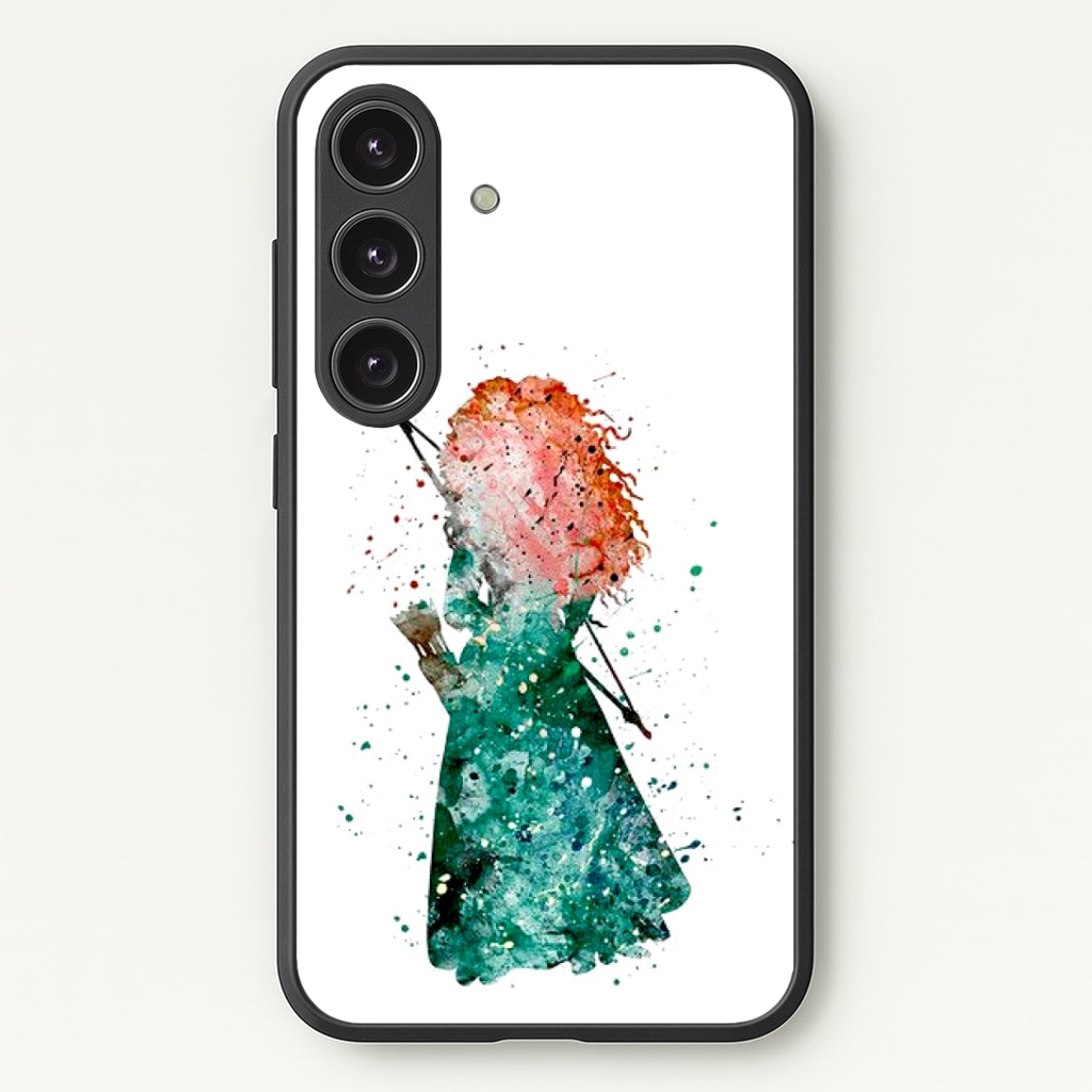 Watercolour Princess Merida Brave Fairytale Phone Case - Galaxy S25 / Standard
