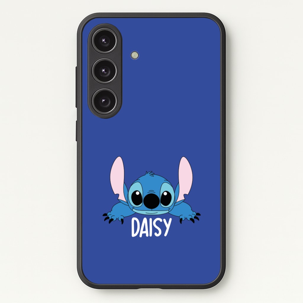 Blue Alien - Personalised Disney Phone Case - Galaxy S25 / Standard