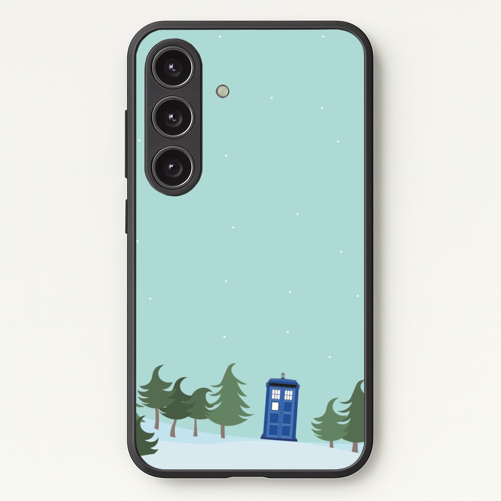 Christmas Tardis - Doctor Who Phone Case - Galaxy S25 / Standard