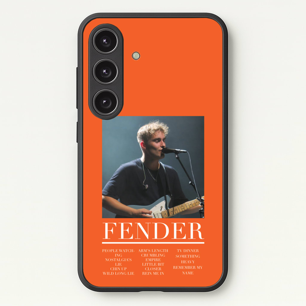 Fender Orange Song List Phone Case - Galaxy S25 / Standard