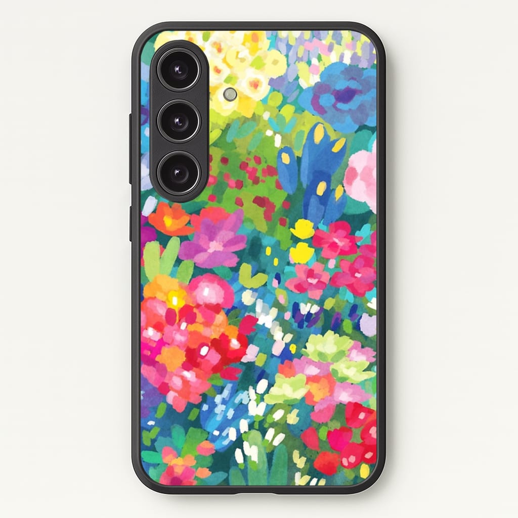 Colourful Floral Pattern Phone Case - Galaxy S25 / Standard