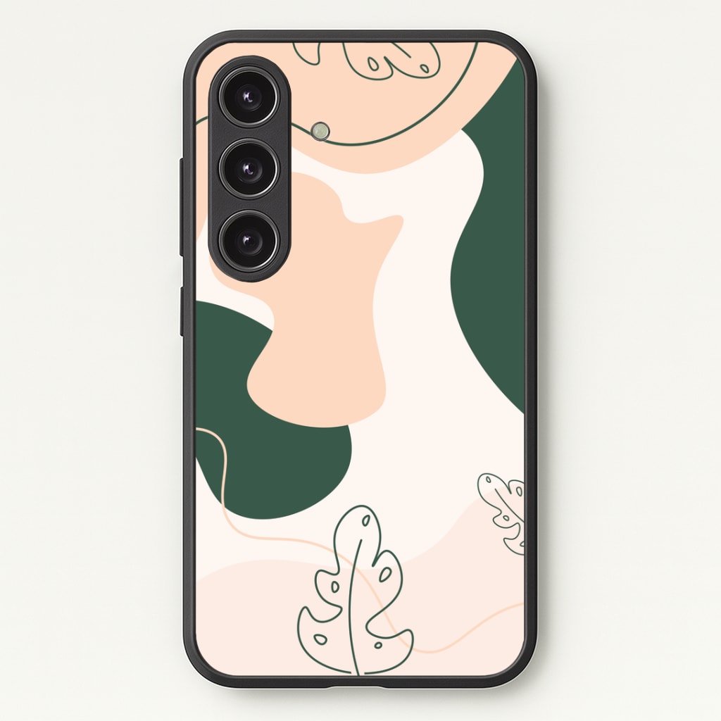 Abstract Leafs - Floral Phone Case - Galaxy S25 / Standard
