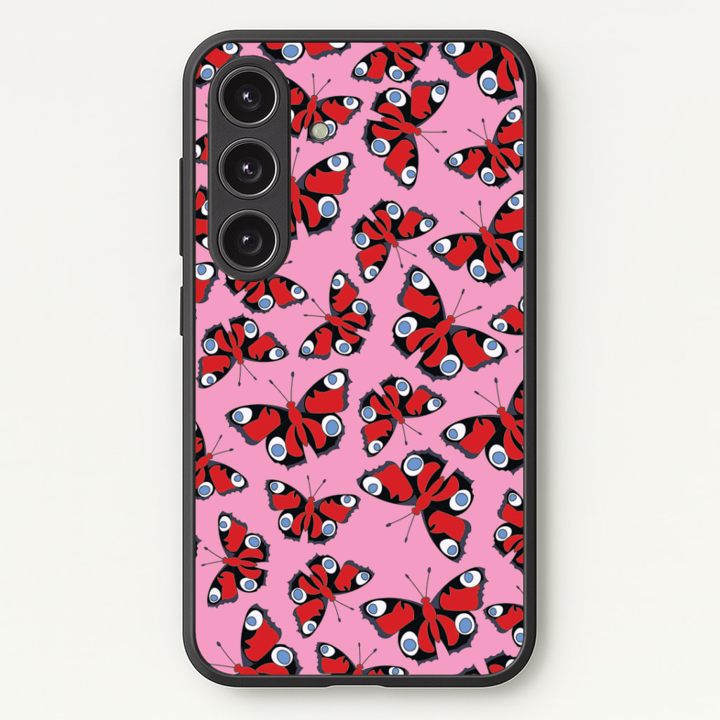 Red Butterfly - Butterfly Patterns Phone Case - Galaxy S25 / Standard