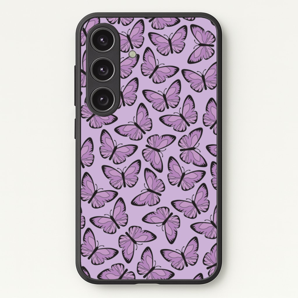 Purple Butterfly - Butterfly Patterns Phone Case - Galaxy S25 / Standard