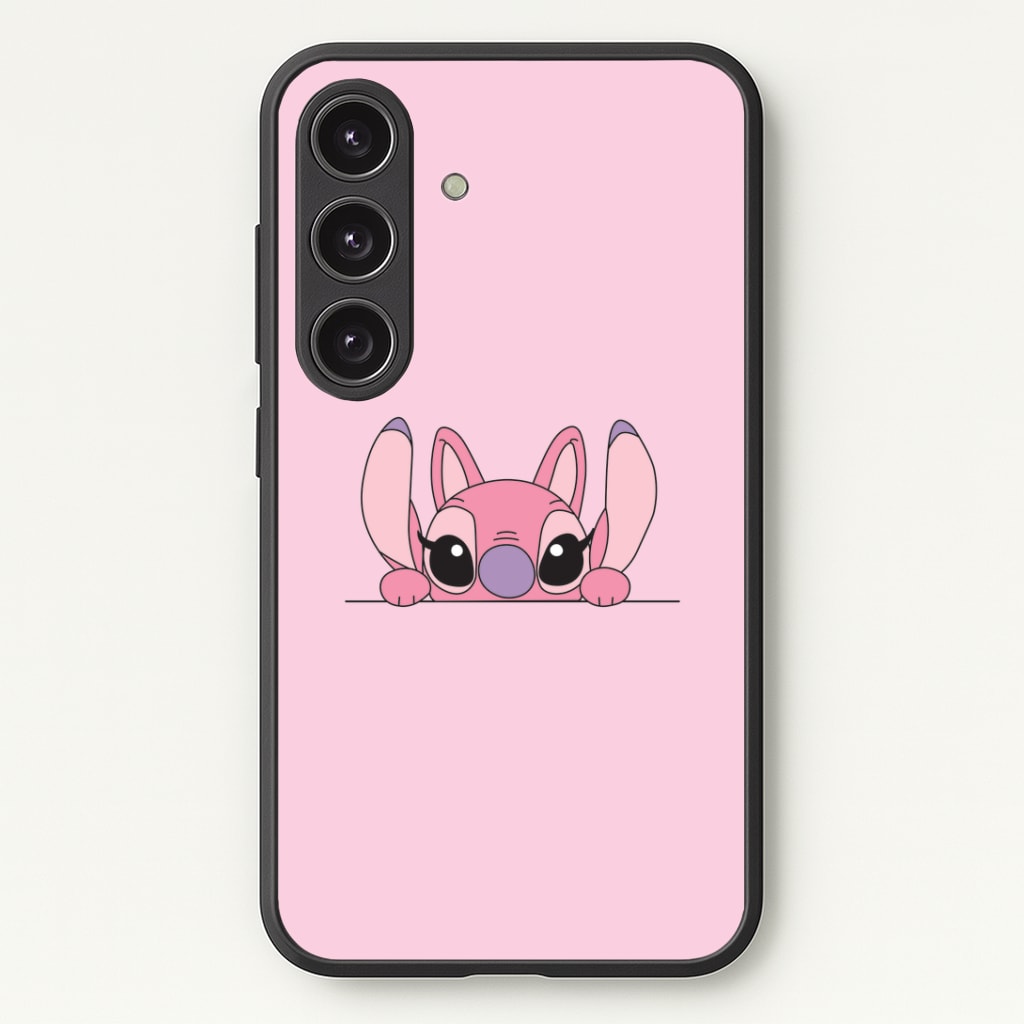 Angel Leaning - Pink Alien Phone Case - Galaxy S25 / Standard