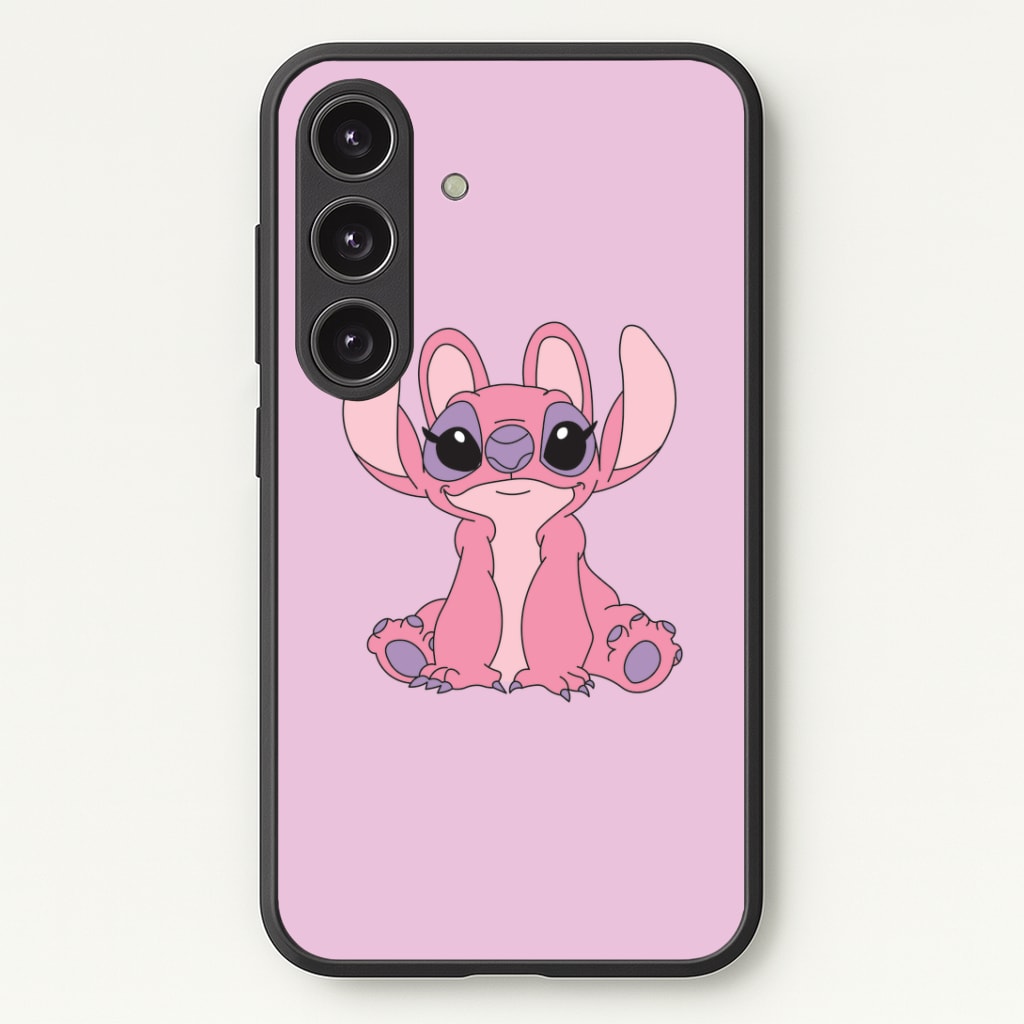 Sitting Down - Pink Alien Phone Case - Galaxy S25 / Standard