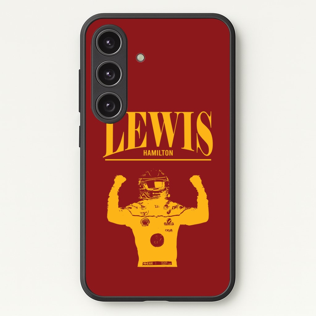 Lewis Red And Gold Phone Case - Galaxy S25 / Standard