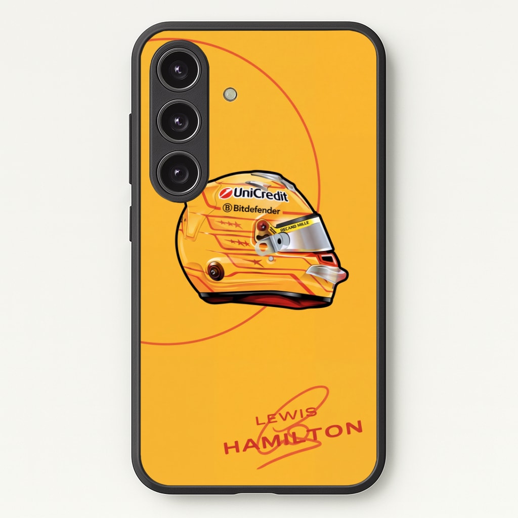 Hamilton Yellow Helmet Phone Case