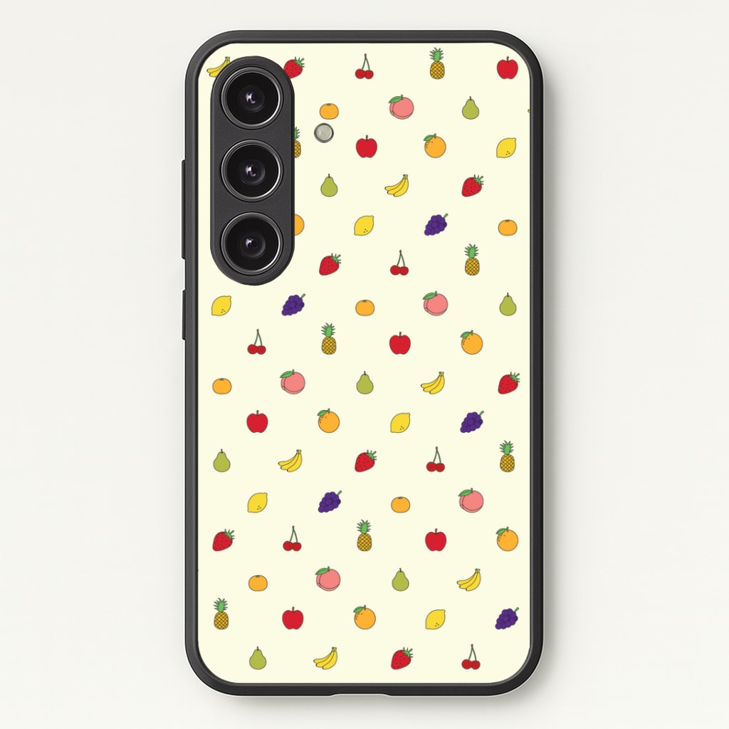 Miniature Fruits Pattern Phone Case - Galaxy S25 / Standard