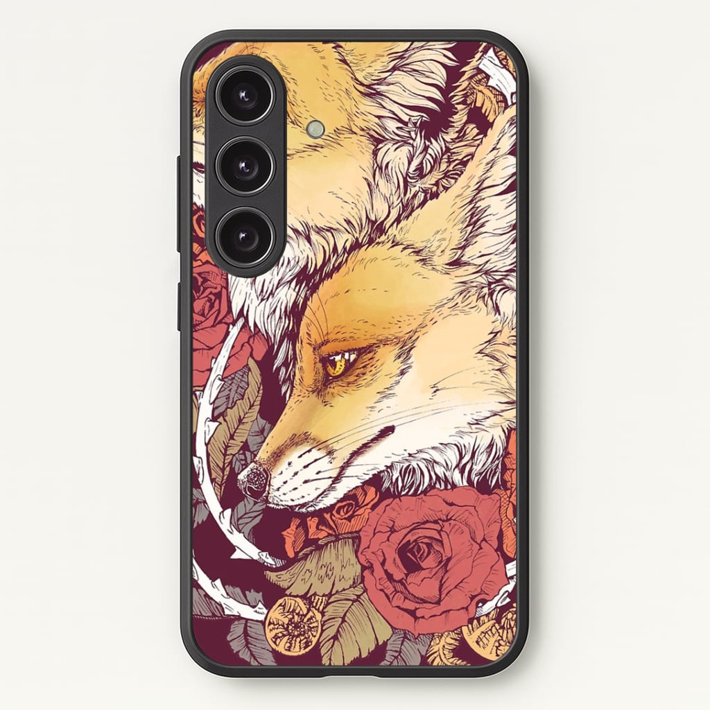 Red Fox Bloom Phone Case - Galaxy S25 / Standard