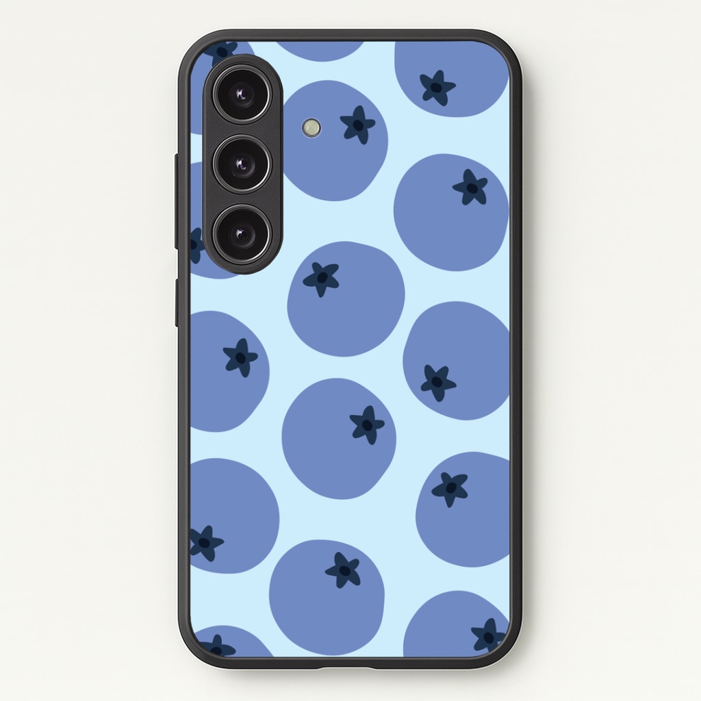 Blueberries - Fruit Patterns Phone Case - Galaxy S25 / Standard