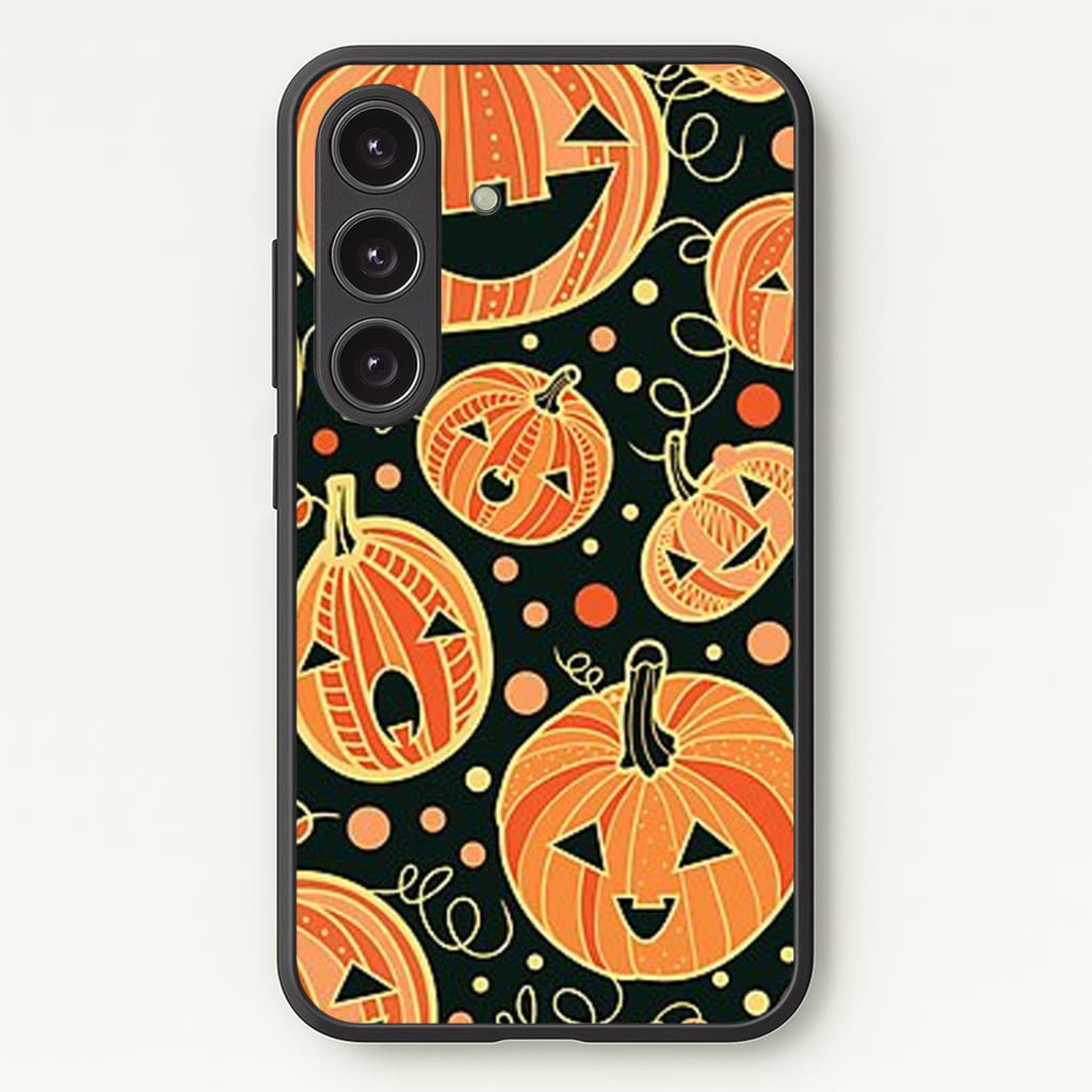 Pumpkin Pattern Phone Case - Galaxy S25 / Standard