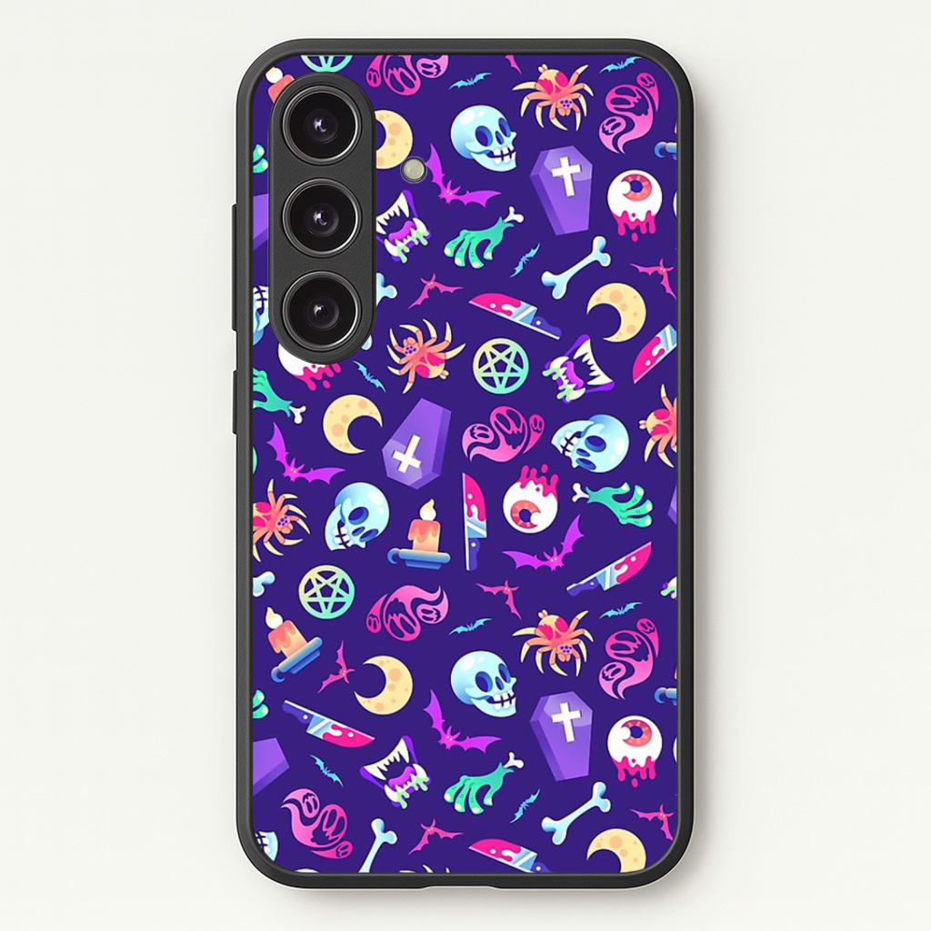 Horroriffic Halloween Pattern Phone Case - Galaxy S25 / Standard