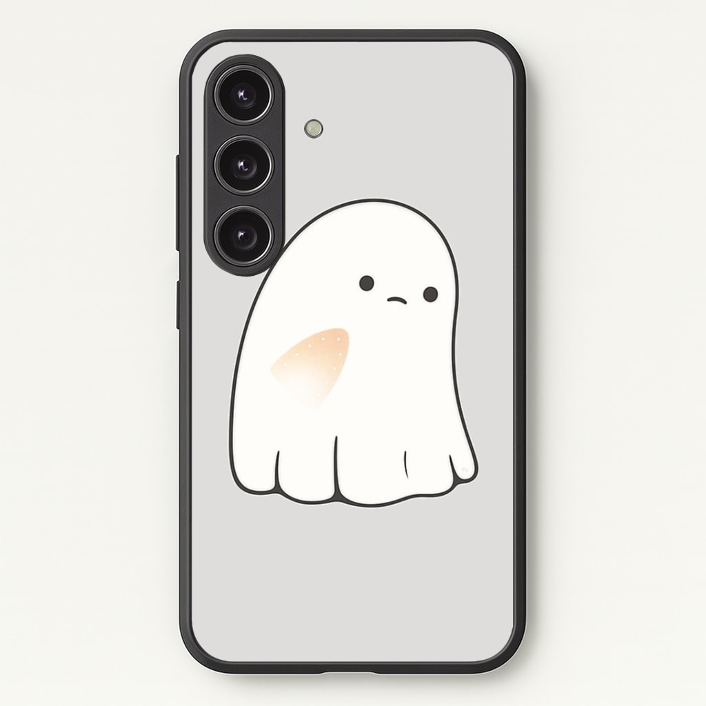 Sad Ghost Halloween Phone Case - Galaxy S25 / Standard