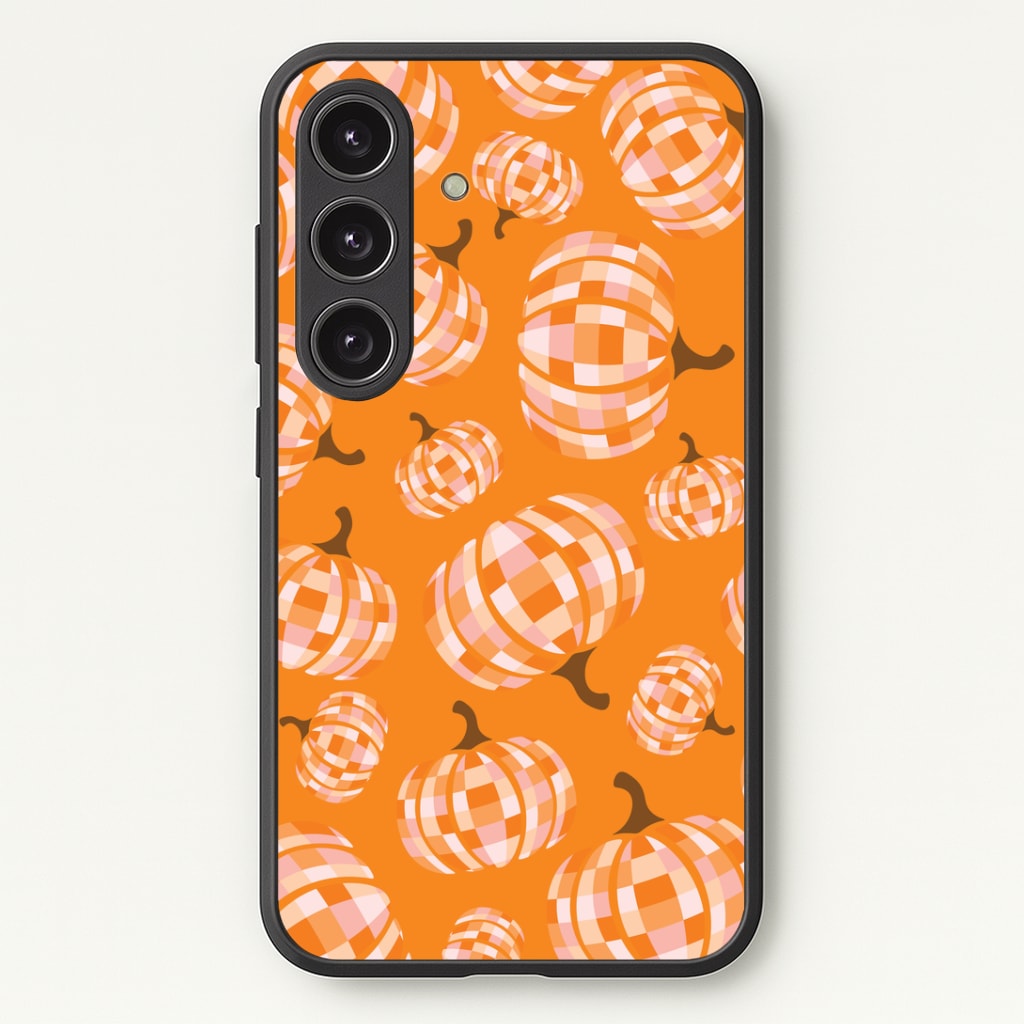 Disco Pumpkins Pattern Phone Case - Galaxy S25 / Standard