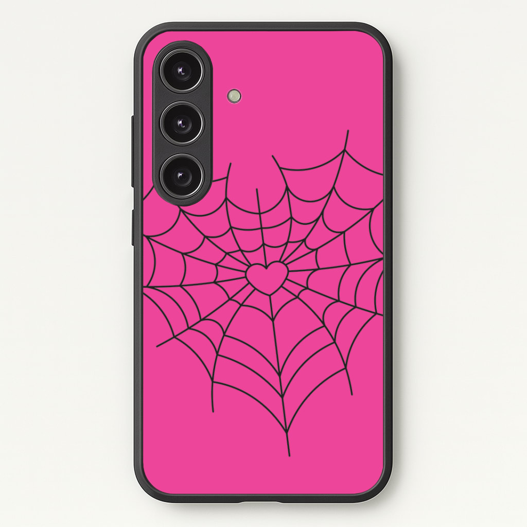 Spiderweb Hearts II Phone Case - Galaxy S25 / Standard