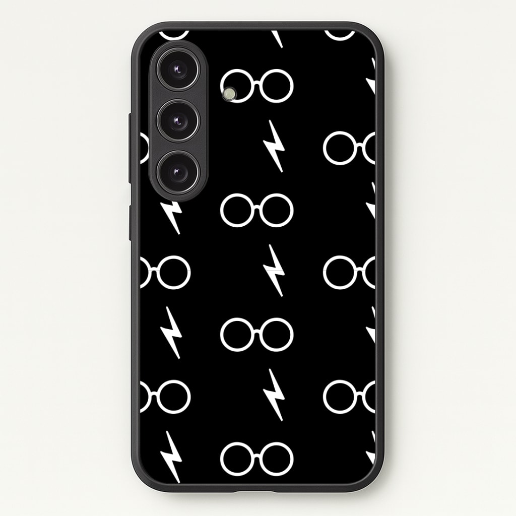 Glasses & Scar Pattern Phone Case - Galaxy S25 / Standard