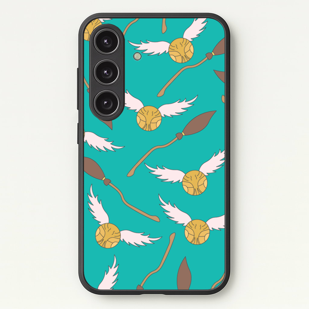 Quidditch Pattern - Harry Potter Phone Case - Galaxy S25 / Standard