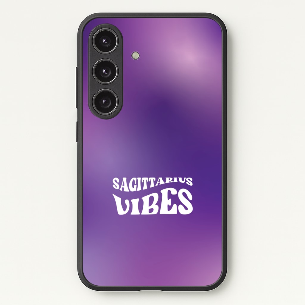 Sagittarius Vibes Gradient Zodiac Phone Case - Galaxy S25 / Standard