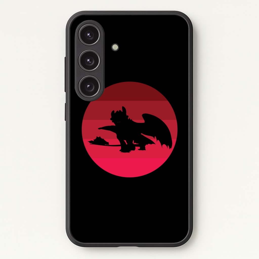 Red Sunset Dragon Phone Case - Galaxy S25 / Standard