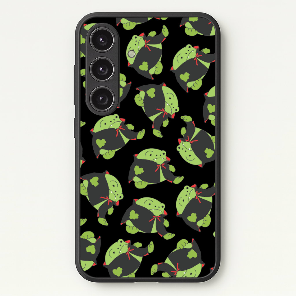 Vampire Frog Pattern - Halloween Phone Case - Galaxy S25 / Standard