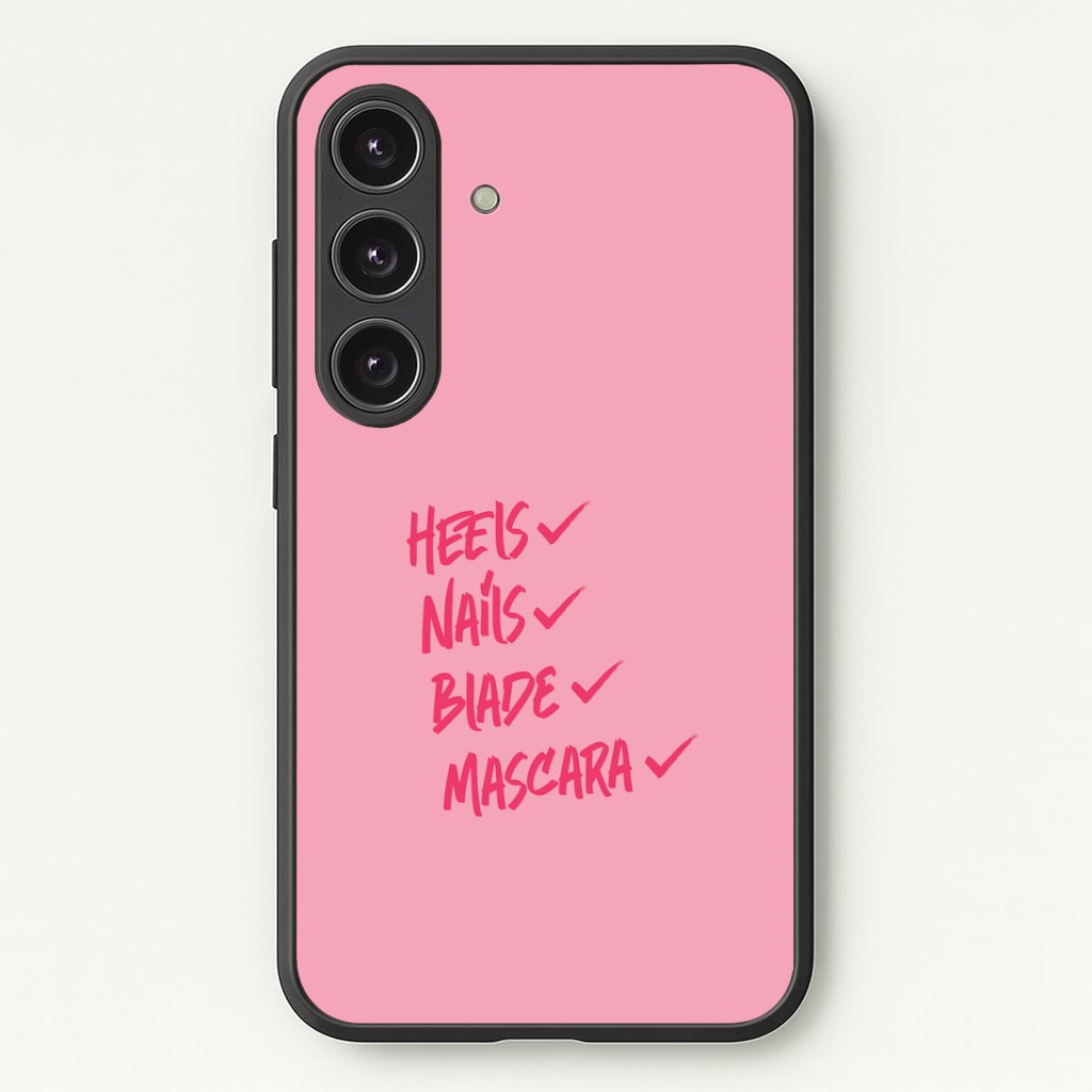 Heels, Nails, Blade, Mascara Phone Case - Galaxy S25 / Standard