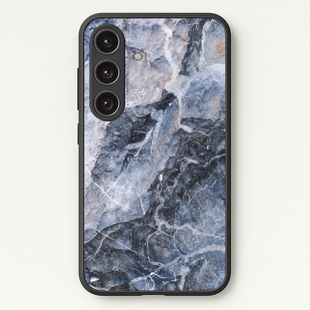 Grey and White Marble Phone Case - Galaxy S25 / Standard