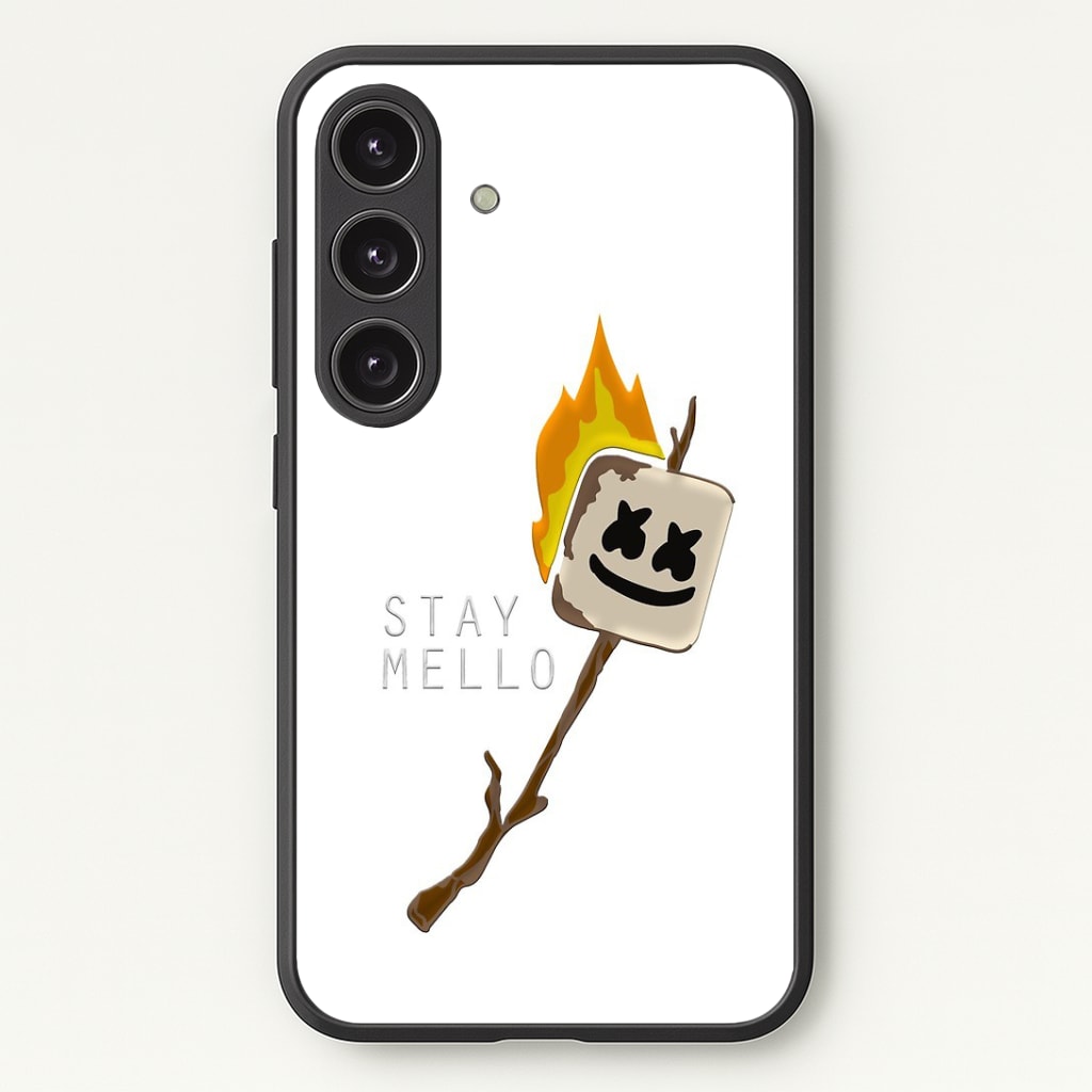 Stay Mello White Helmet DJw - White Helmet DJ Phone Case - Galaxy S25 / Standard
