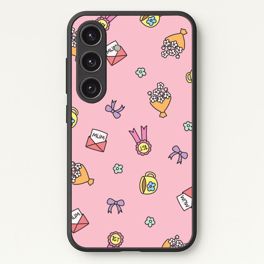 Mum Doodles Pattern Phone Case - Galaxy S25 / Standard