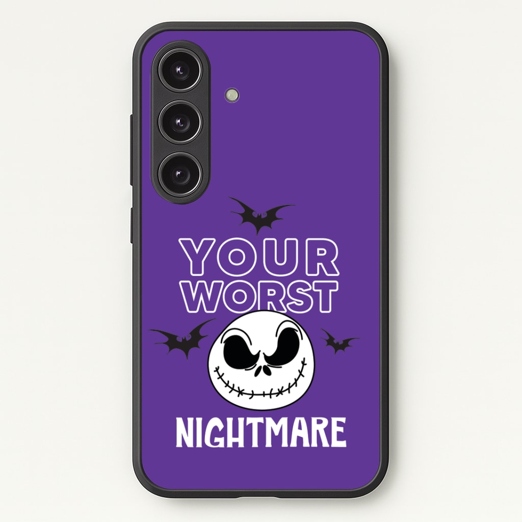 Your Worst Nightmare Purple Phone Case - Galaxy S25 / Standard