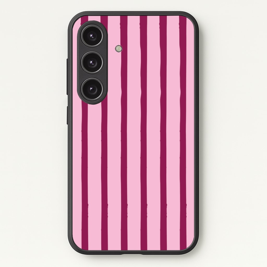 Strawberry Stripes  Phone Case - Galaxy S25 / Standard