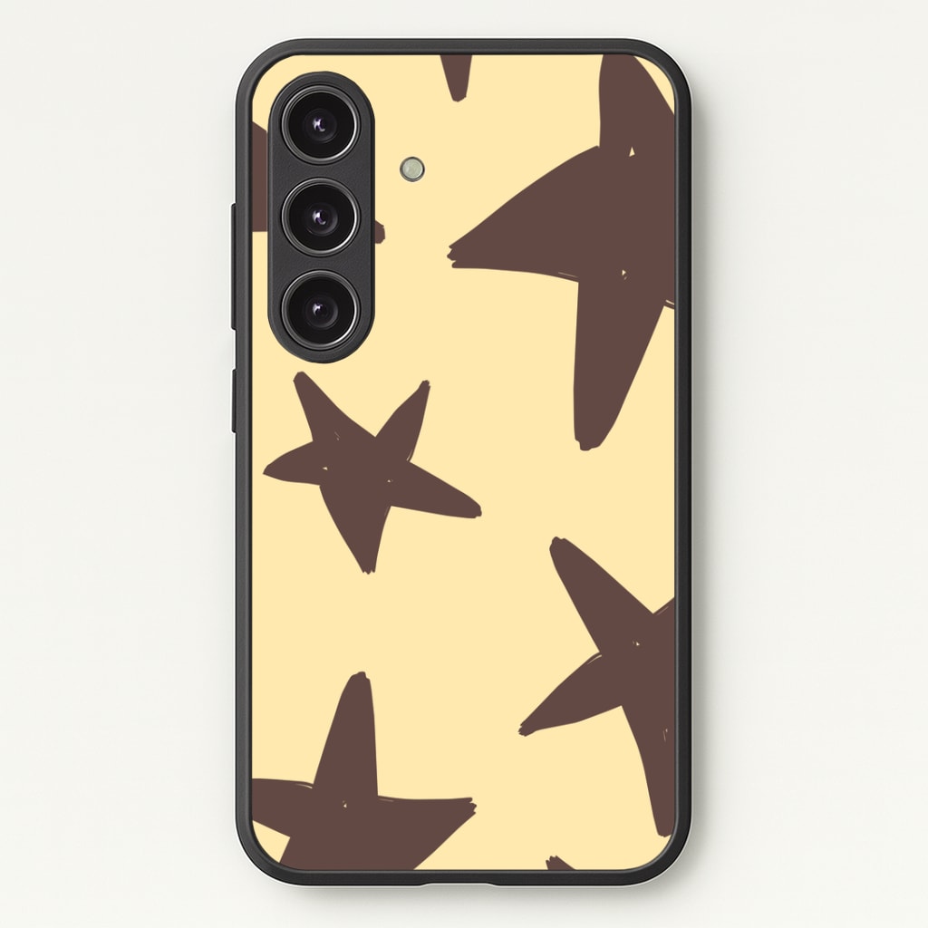 Vanilla & Chocolate Stars Phone Case - Galaxy S25 / Standard