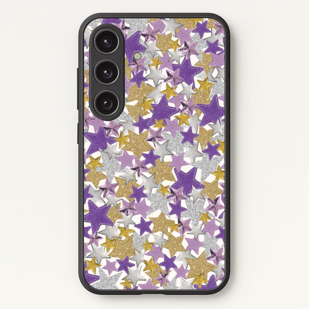 Mauve Stars Collage  Phone Case
