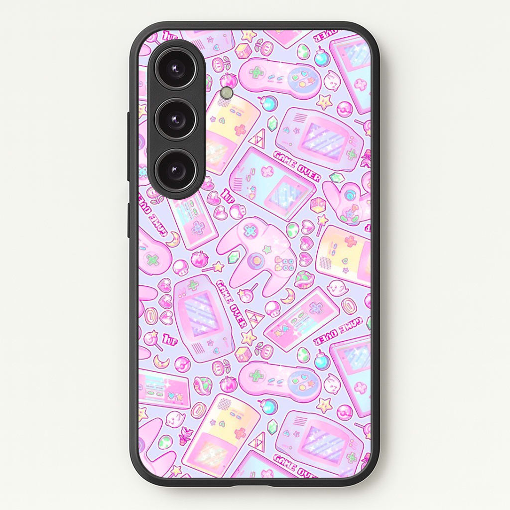 Power Up, Gaming Pattern Phone Case - Galaxy S25 / Standard