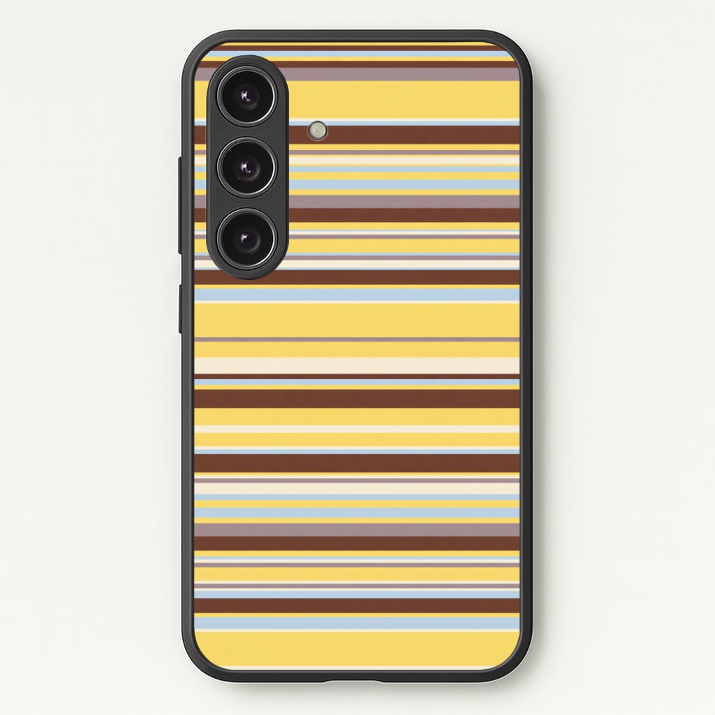 Cocoa Blue Stripe Phone Case