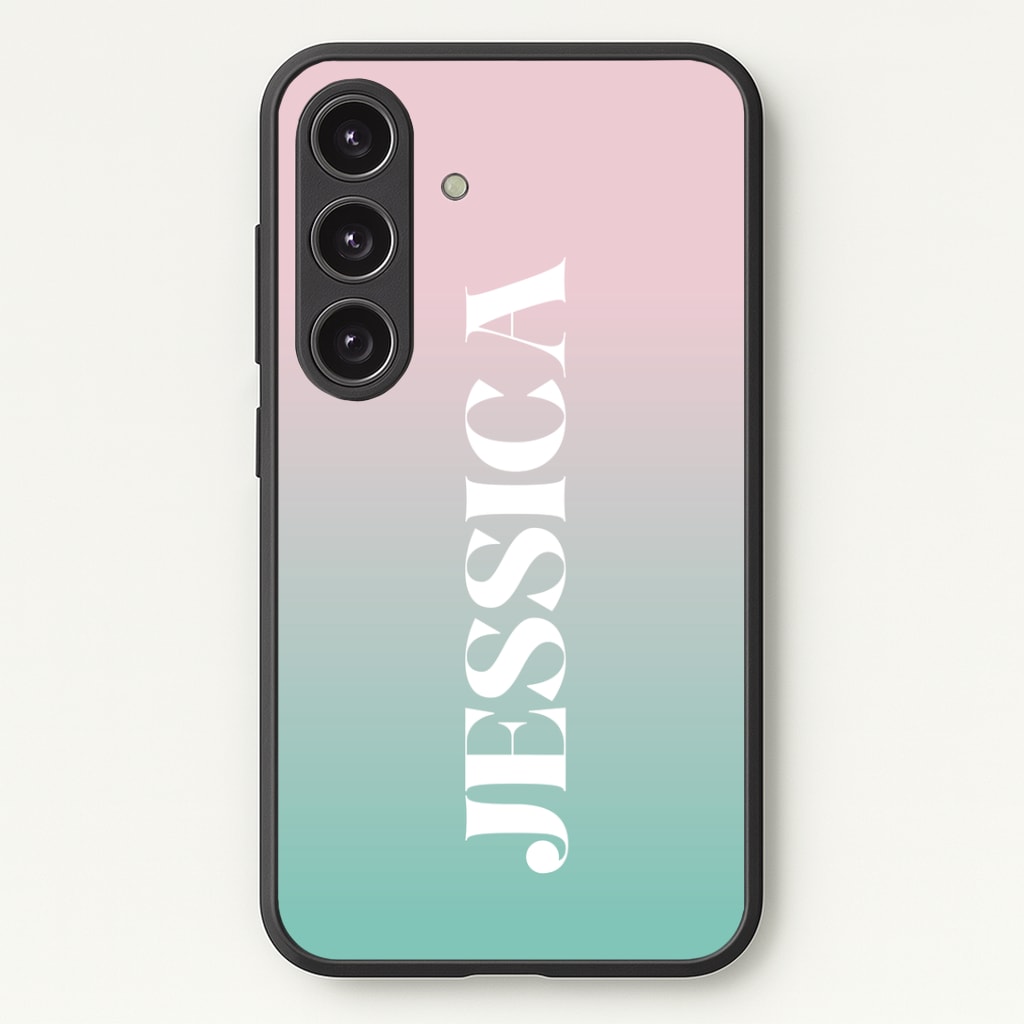 Gradient Personalised Name Phone Case - Galaxy S25 / Standard